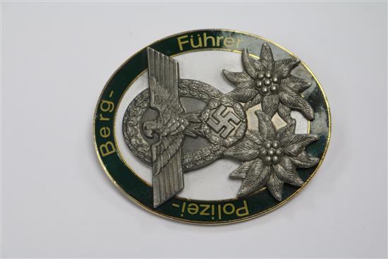 A German enamel police badge